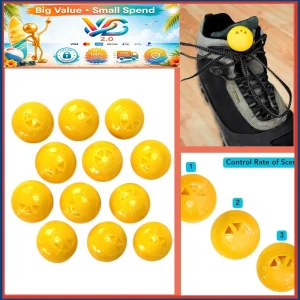 Shoe Deodorizer Spheres 12 Pack Sneaker Backpack Shoe Odor Eliminator Yellow